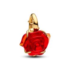 Pandora - Disney, Beauty and the Beast Enchanted Rose Gold-Plated Dangle Charm