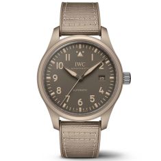 IWC Pilot Automatic 41 TOP GUN Mojave Desert Brown Dial Beige Rubber Strap Watch 41mm - IW328106