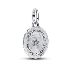 Pandora ME Rose Two-Tone Sterling Silver and Gold-Plated Medallion Charm