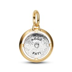 Pandora ME Cupids Two-Tone Gold-Plated and Sterling Silver Medallion Charm