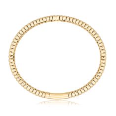 REEDS Flexible 8ctw Diamond 14k Yellow Gold Bangle Bracelet