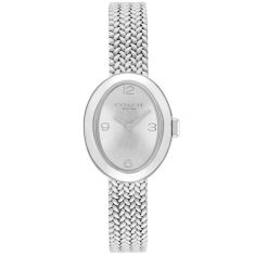 image of COACH Sammy Silver Dial Stainless Steel Mesh Bracelet Watch 22.5mm - 14504566 with sku:20587721