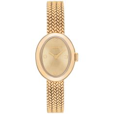 image of COACH Sammy Gold-Tone Dial Mesh Bracelet Watch 22.5mm - 14504567 with sku:20587739