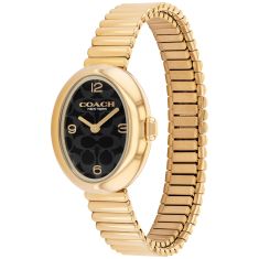 COACH Sammy Black Dial Gold-Tone Bracelet Watch 22.5mm - 14504571