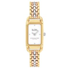 image of COACH Cadie Tri-Tone Stainless Steel Bracelet Watch 28.5mmx17.5mm - 14504550 with sku:20587788