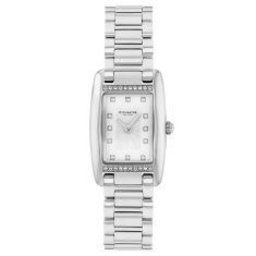 image of COACH Reese Crystal Accent Silver Dial Stainless Steel Bracelet Watch 30x20mm - 14504587 with sku:20587861