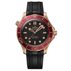 OMEGA Seamaster Diver 300M Bronze Gold Black Rubber Strap Watch 42mm - O21092422001003