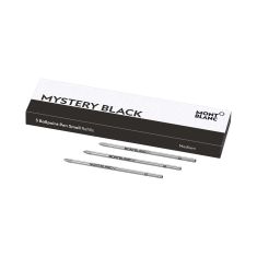 Montblanc 3 Ballpoint Small Refills, Mystery Black - Medium Montblanc 3 Ballpoint Small Refills, Mystery Black - Medium