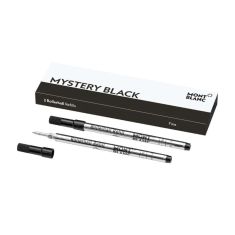 Montblanc 2 Rollerball Refills, Mystery Black - Fine Montblanc 2 Rollerball Refills, Mystery Black - Fine