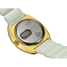 Rado DiaStar Original X Tej Chauhan Black Dial Grey Pillowed Rubber Strap Special Edition Watch 38mm - R12165155