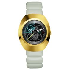 Rado DiaStar Original X Tej Chauhan Black Dial Grey Pillowed Rubber Strap Special Edition Watch 38mm - R12165155