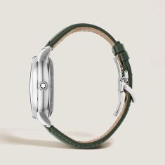 Montblanc Star Legacy Nicolas Rieussec Chronograph Green Leather Strap Watch 43mm - MB132947