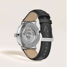 Montblanc Star Legacy Full Calendar Anthracite Leather Strap Watch 42mm - MB134358