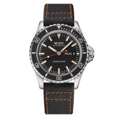MIDO Ocean Star Tribute Black Dial Stainless Steel Bracelet and Extra Strap Special Edition Watch 40.5mm - M0268301105100