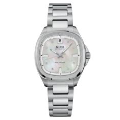 MIDO Multifort TV 35 Mother-of-Pearl Diamond Dial Stainless Steel Watch 34.2x35mm - M0493071110600