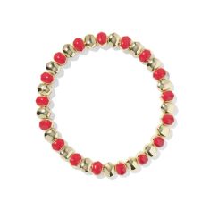Kendra Scott Daphne Enamel Stretch Bracelet in Red Enamel