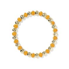 Kendra Scott Daphne Enamel Stretch Bracelet in Bright Orange Enamel