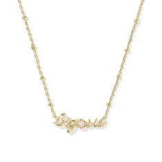 Kendra Scott Big Sis Short Pendant Necklace, Gold-Plated