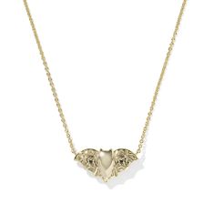 Kendra Scott Bat Short Pendant Necklace, Gold-Plated
