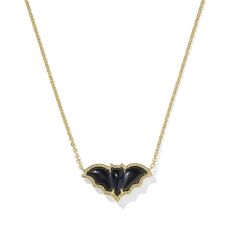 Kendra Scott Bat Short Pendant Necklace, Gold-Plated