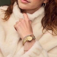 Citizen L Rainell Gold-Tone Stainless Steel Bracelet Watch 26mmx31mm - EM1202-50P