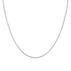 Jurassic World Sterling Silver 3mm Rounded Box Chain Necklace 1