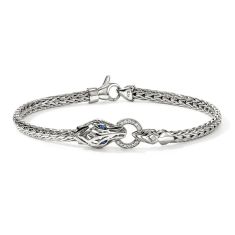 John Hardy Naga 1/20ctw Diamond Sterling Silver Bracelet