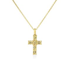 David Yurman Petite X Cross Necklace in Sterling Silver with 14K Yellow Gold
