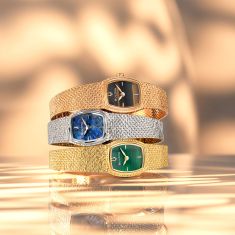 Bulova Goddess of Time Green Malachite Gold-Tone Mesh Bracelet Watch 17mm - 97L184