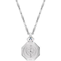 Bulova Art Deco Rubaiyat Stainless Steel 150th Anniversary Limited Edition Watch Pendant Necklace - REEDS Exclusive