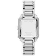 Movado Heritage 1917 Champagne Sunburst Dial Lab Grown Diamond Bezel Stainless Steel Watch 34mm - 3650251