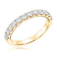 3/4ctw Lab Grown Diamond 14k Yellow Gold Wedding Band