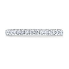 1/3ctw Lab Grown Diamond 14k White Gold Wedding Band