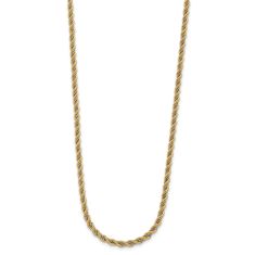 14k Two-Tone 3.25mm Rope Chain Necklace
