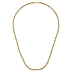 14k Two-Tone 3.25mm Rope Chain Necklace
