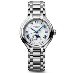 Longines PrimaLuna Moonphase Stainless Steel Watch 34mm - L81264716