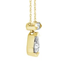 ASTERLY by REEDS ECONIC 3/8ctw Meteorite Lab Grown Diamond Gold Vermeil Pendant Necklace