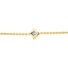 ASTERLY by REEDS ECONIC 3/8ctw Lozenge Shape Step-Cut Lab Grown Diamond Gold Vermeil Bracelet