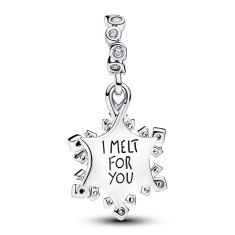 Pandora Opalescent Snowflake Double Dangle Charm