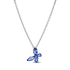 Pandora Blue Butterfly Pendant Necklace 1