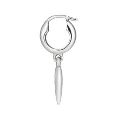 Gucci Blind For Love Sterling Silver Hoop Drop Earrings