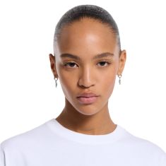 Gucci Blind For Love Sterling Silver Hoop Drop Earrings