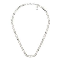 Gucci Interlocking G Sterling Silver Chain Necklace
