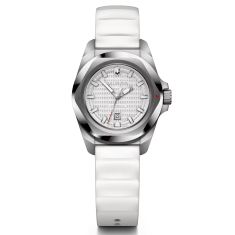 Victorinox I.N.O.X Small Automatic White Dial White Rubber Strap Watch 32mm - 242027
