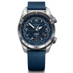 Victorinox Air Pro Automatic Blue Dial Blue Rubber Strap Watch 43mm - 242003