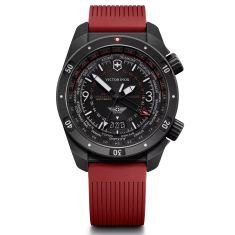 Victorinox Air Pro Automatic Black Dial Red Rubber Strap Watch 43mm - 242003 1