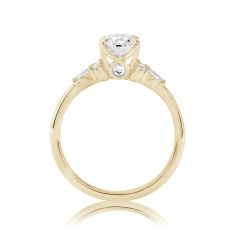 1 3/4ctw Oval Diamond 18k Yellow Gold Engagement Ring