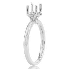 1/10ctw Diamond Halo 18k White Gold Engagement Ring Setting