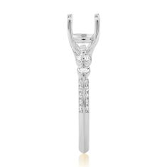 1/2ctw Diamond 18k White Gold Engagement Ring Setting