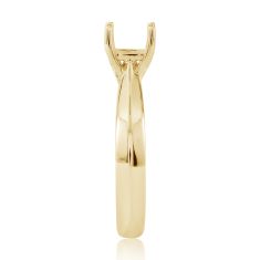 18k Yellow Gold Tapered Band Engagement Ring Setting